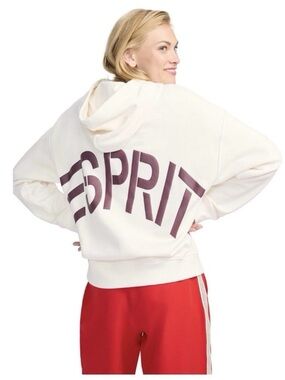 ESPRIT Women’s Oversized Logo Sweatshirt Hoodie, Retro 80s - Size XS or M *NWT